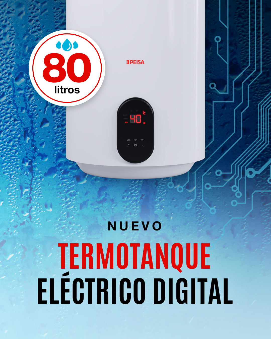 Termotanque Electrico Digital